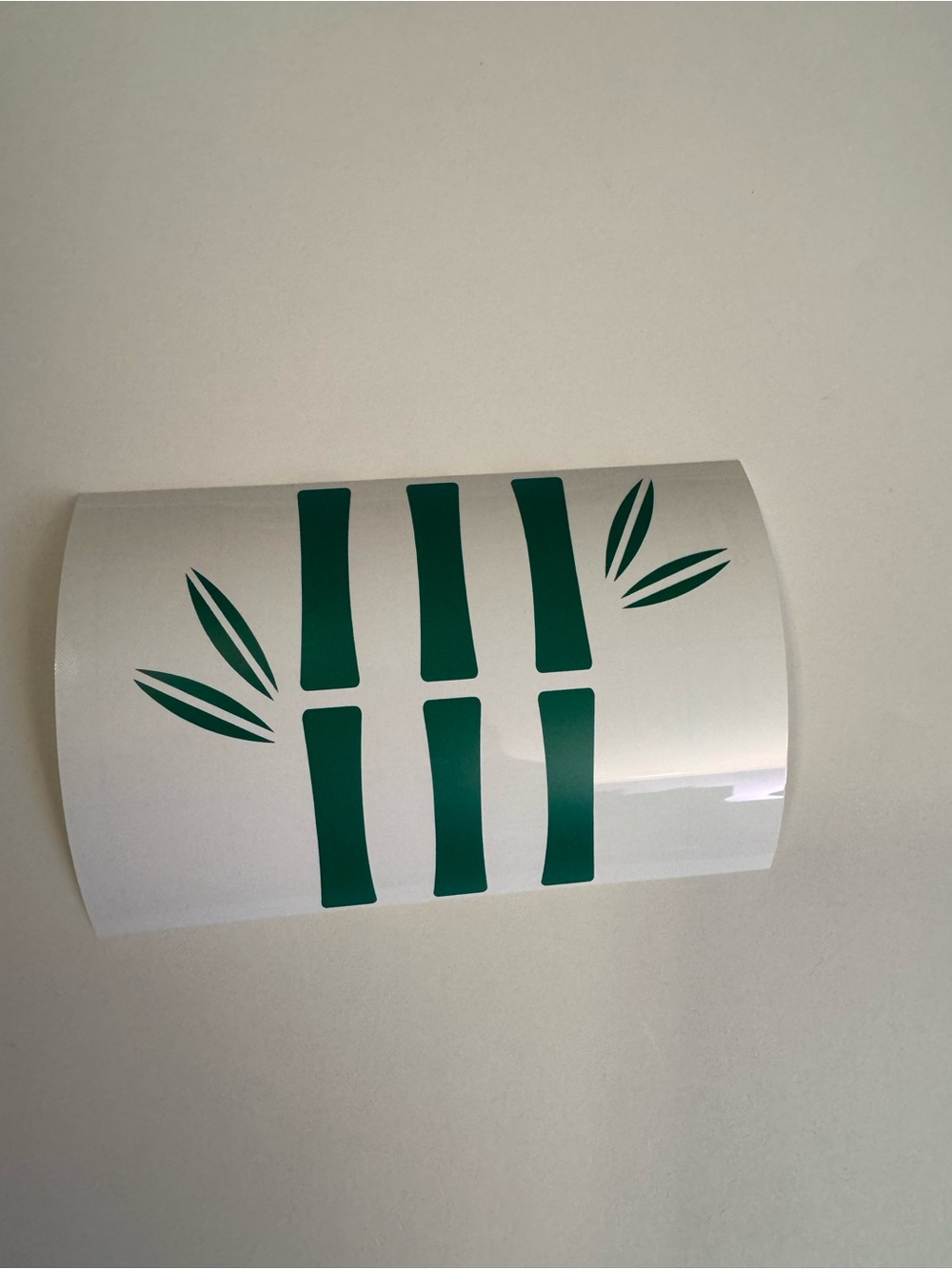 Green Bamboo vinyl decal, Mahjong
